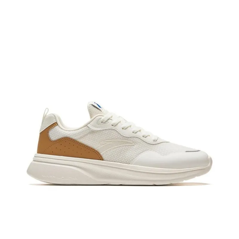 Anta Cushioning Wear Resistant Low Top Chunky Sneakers Men's White Brown-1