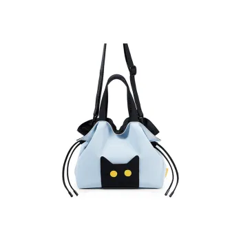 NOXXON Polyester Handbag Crossbody Bag Cloud Bag Regular Women's Haze Blue/Ecru