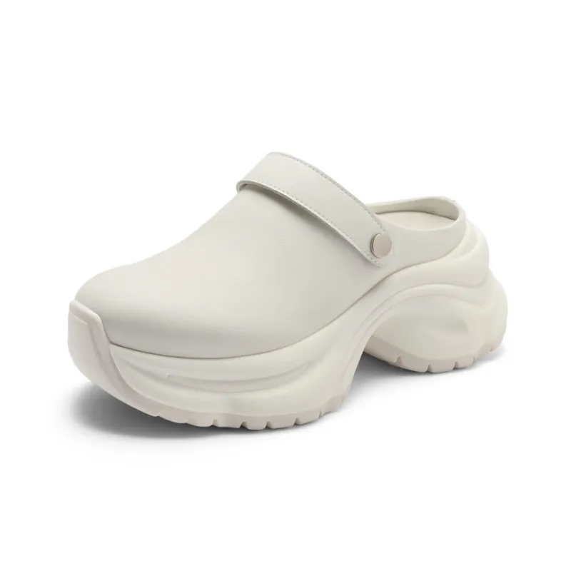 BELLE Abrasion Resistant Closed Toe Slippers Women's Black, Pink, Beige-10
