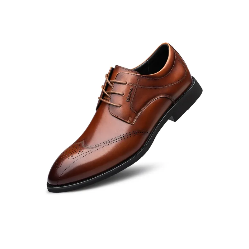Wen Nai Dress Shoes Men's Brown-2