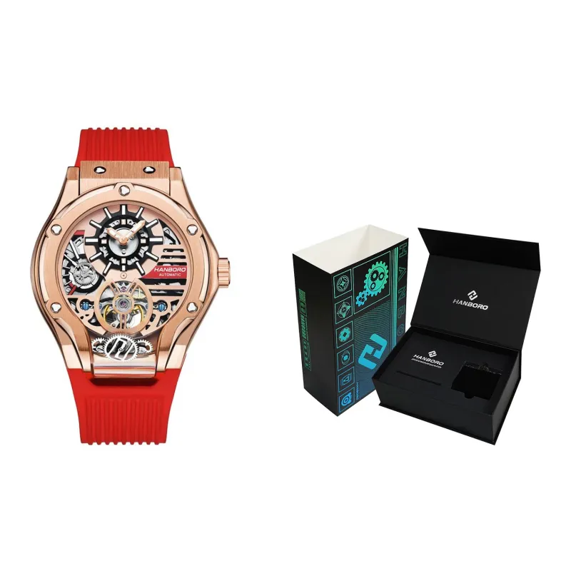 HANBORO Monster Series Automatic Mechanical Movement Watch Men's Watches Cut-Out Dial HBR995-MR-1