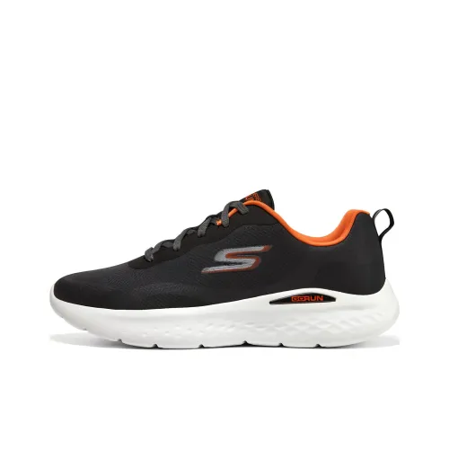 Skechers Go Run Lite Running Shoes Men Low-Top Black/Orange