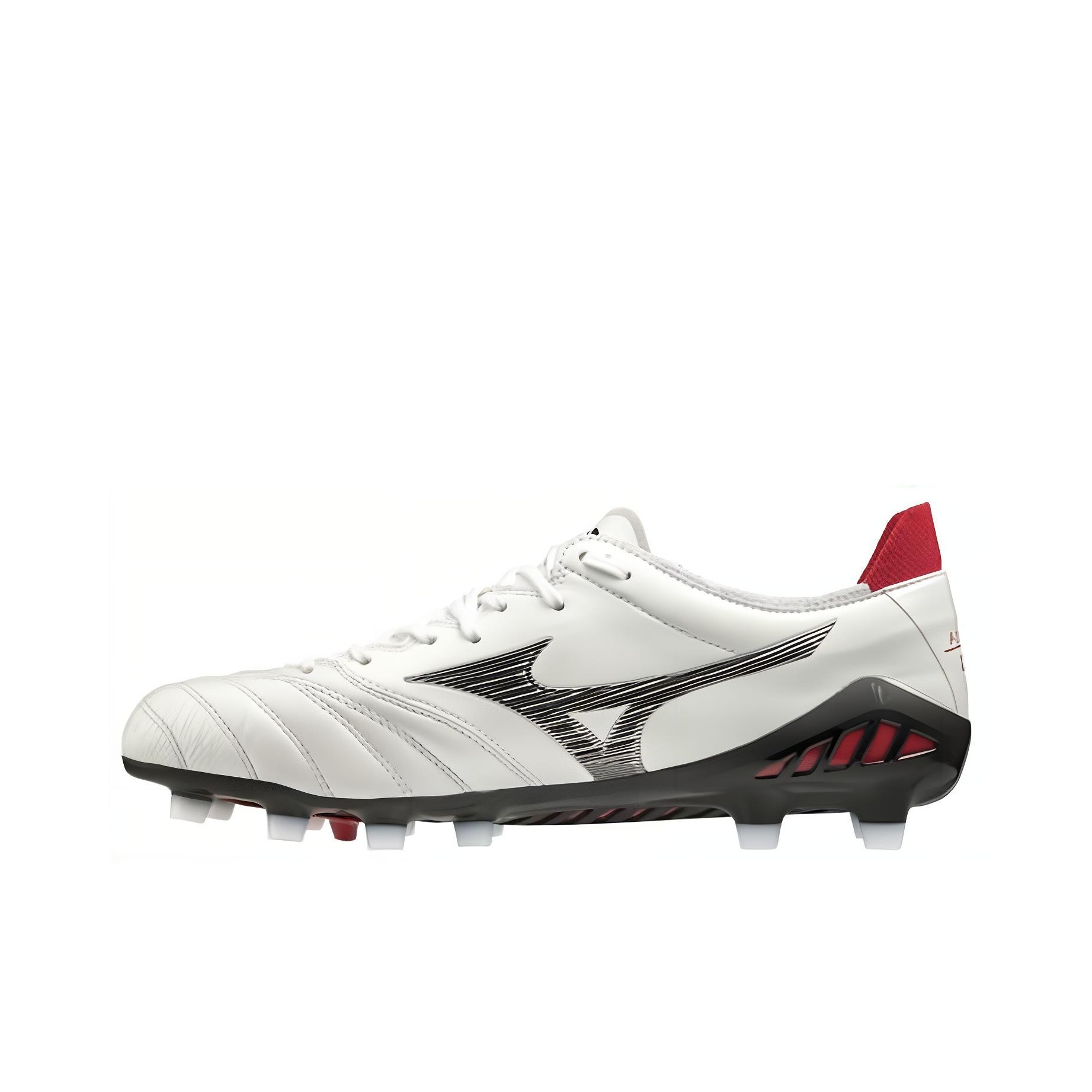White and Yellow Mizuno Morelia Neo 3 FG Soccer Cleats