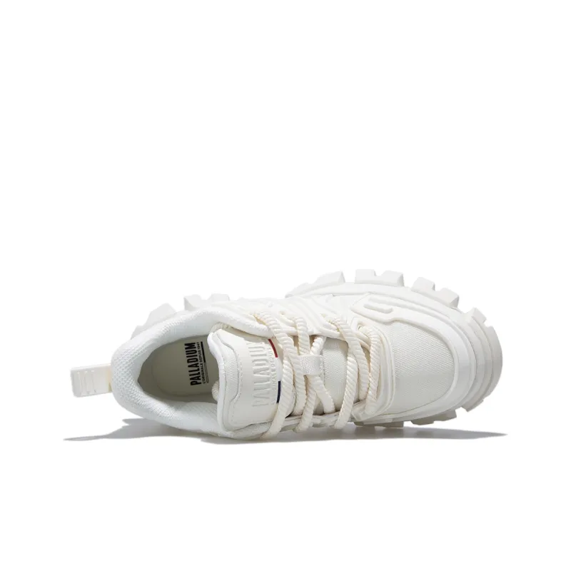 Palladium Abrasion Resistant Slip Resistant Low Top Chunky Sneakers Men's White-3