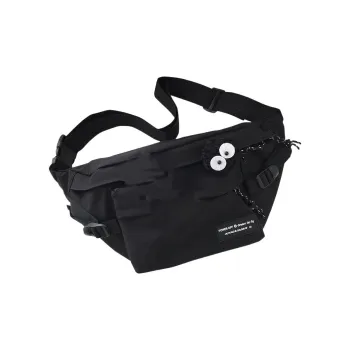G FAVOR Nylon Crossbody Bag, Sling Bag, Fanny Pack Regular Unisex Black/White/Purple