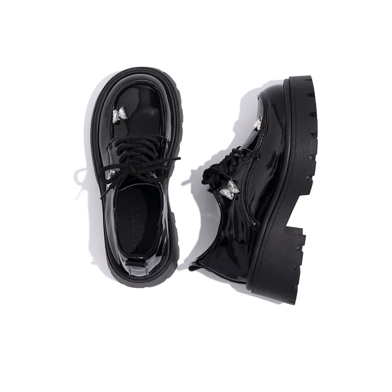 HUANQIU Loafers Women's Black-6