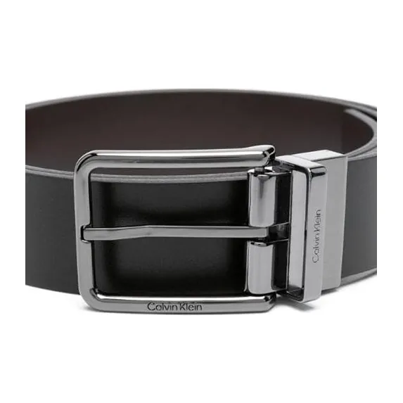 DIESEL B Glossy Logo Plaque Belt-2