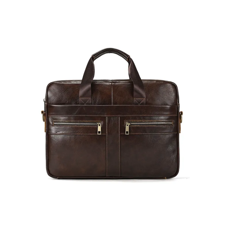 DOSRFINI Genuine Leather Cow Leather Briefcases Men's-18