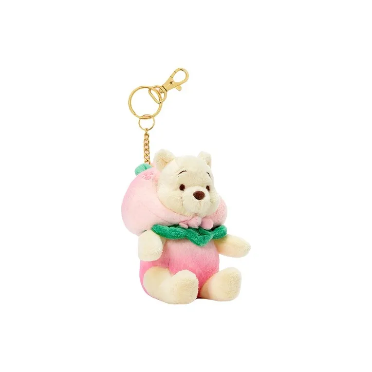 Disney Winnie Honey Peach Bear Dolls Plush Pendant 12.5cm Height-1