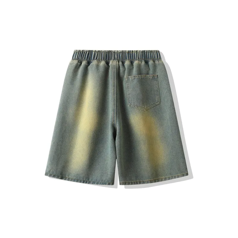 Ice flying Denim Shorts Unisex-1