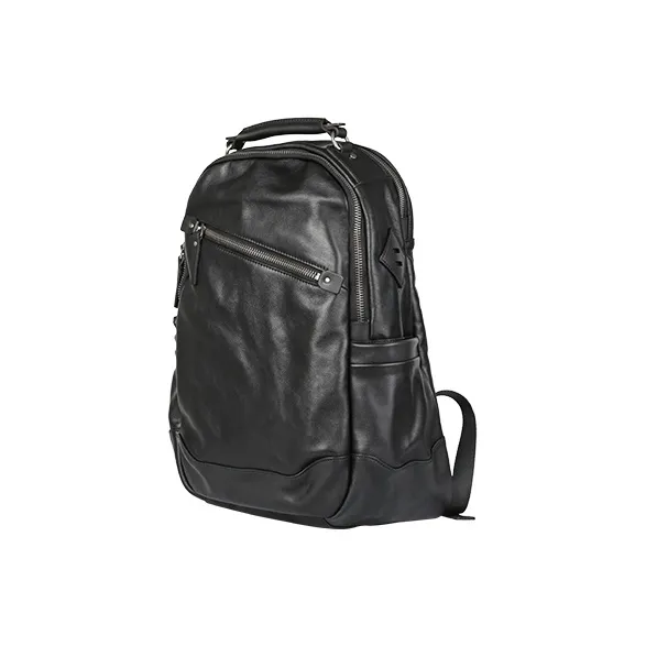 DOSRFINI Genuine Leather Top Grain Tanned Cow Leather Backpack-1