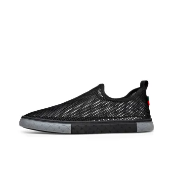 LUOMAIKE Breathable And Wear-resistant Low-Top Casual Shoes Men's Black