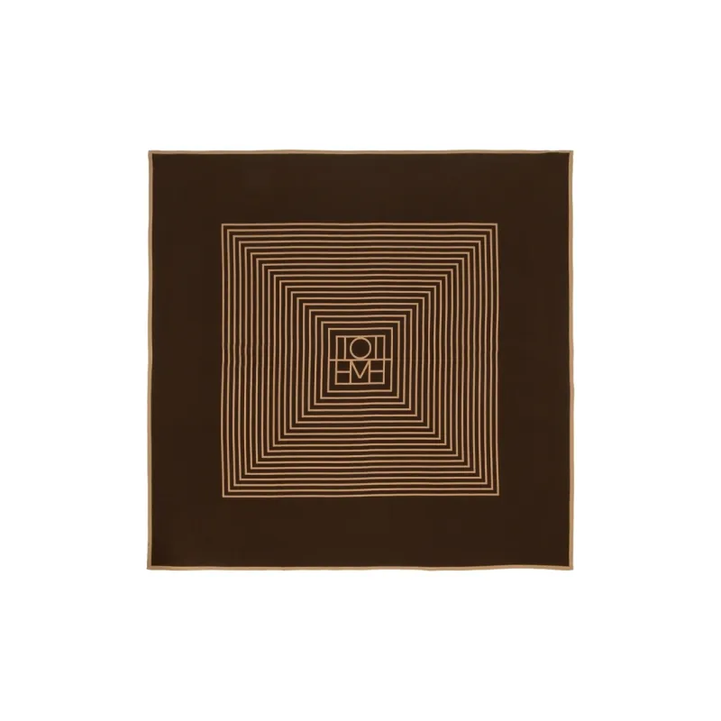 TOTEME Silk Scarves Women's Brown-1