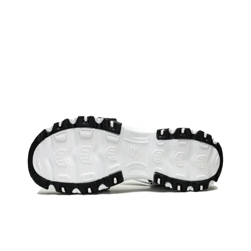 Skechers D'Lites Sandal Gs Black/White Women's-4