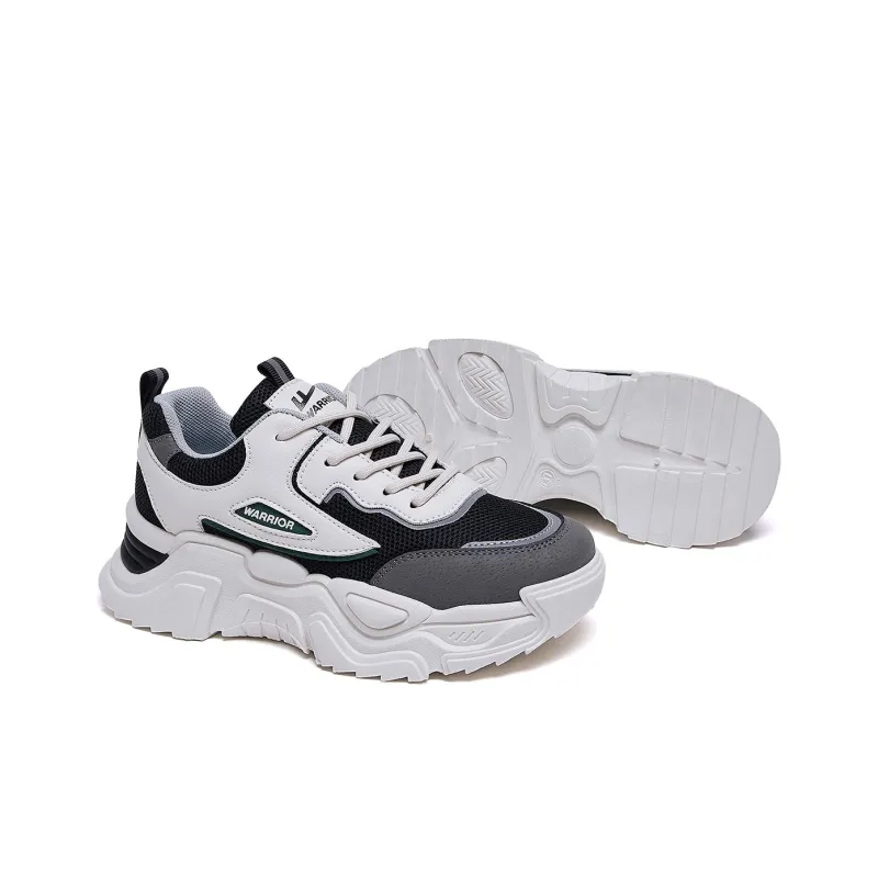 Warrior Slip Resistant Breathable Lightweight Height Increasing Low Top Chunky Sneakers Women's-5