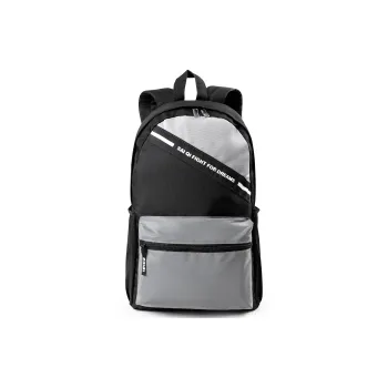 SAIQI Polyester Backpack Regular Unisex Black