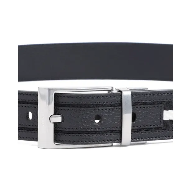 BALLY Stripe Detailed Buckle Belt-2