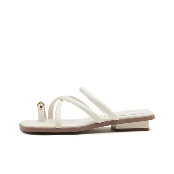 AGSDON Slide Slippers Women's Beige/Black