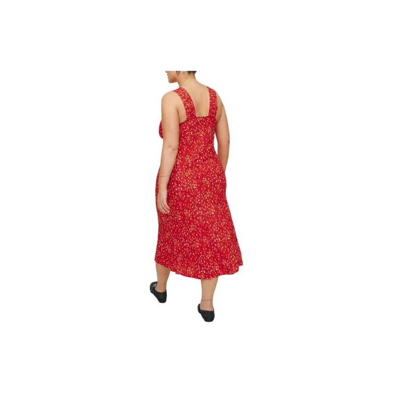 REFORMATION Beauden Dress Es Sleeveless Dress Women's Red-1