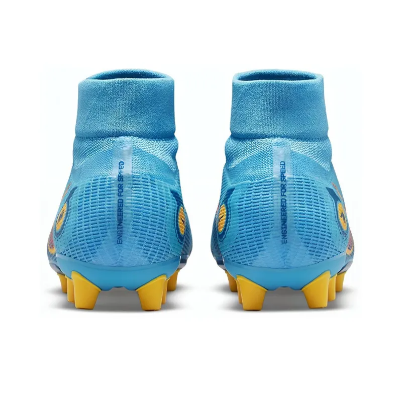 Nike Mercurial Superfly 8 Pro Ag 'Blue Yellow'-4