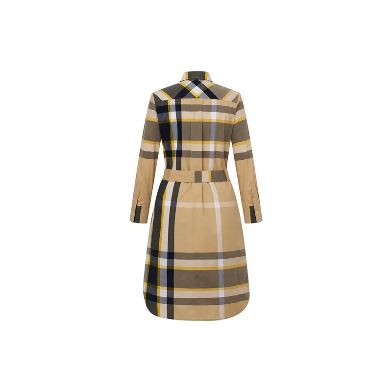 HAZZYS Long Sleeved Dress Women's Beige-1