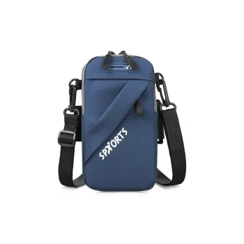 DOSRFINI PU Cell Phone Pouch Men's Blue/Black/Burgundy/Light Gray