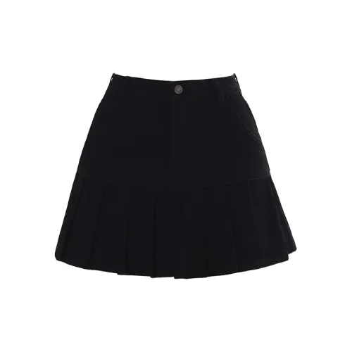 ZAZN Denim Short Skirts Women's Black