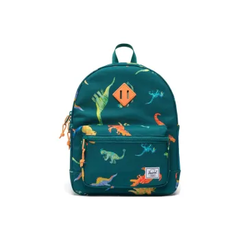 Herschel Recycled Fabric Backpack Unisex Green Dinosaur