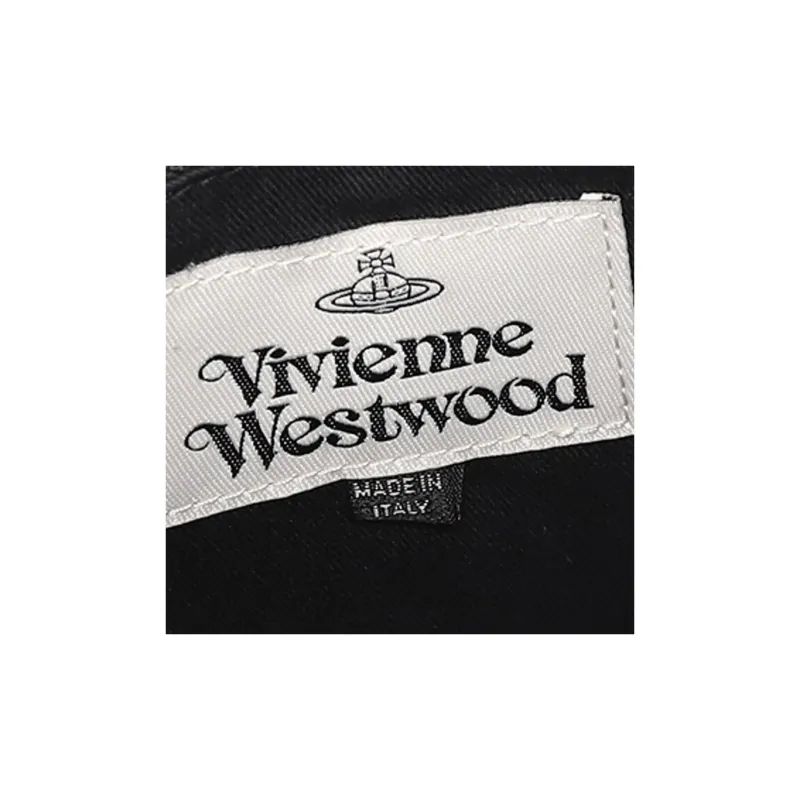 Vivienne Westwood Leather Combo Bag Tote Bag Shopping Bag Handbag Small Size Women's Black-8