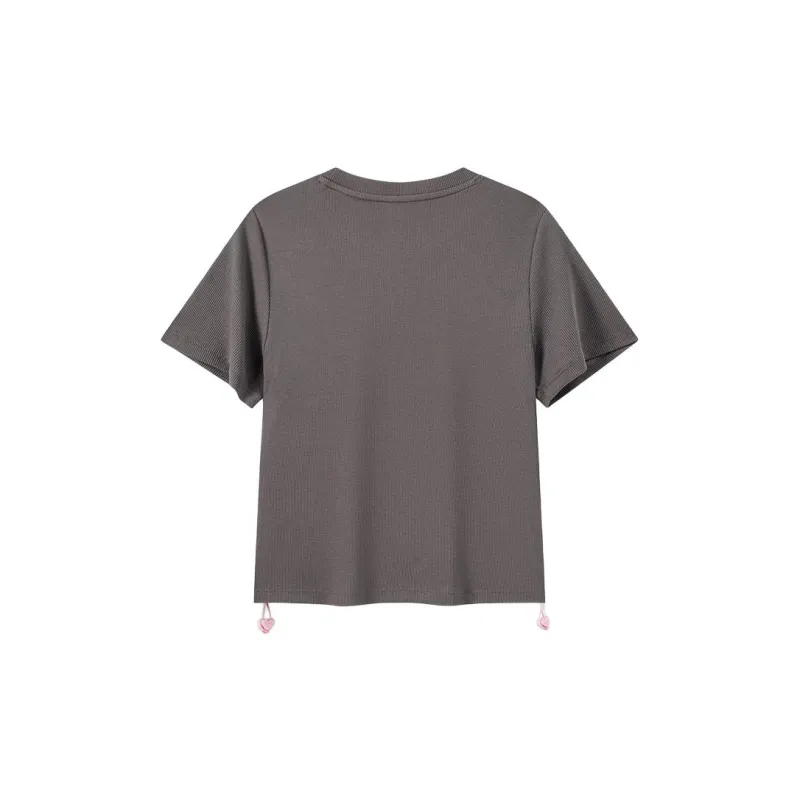 XTEP Regular T Shirt Women's Oyster Gray-1