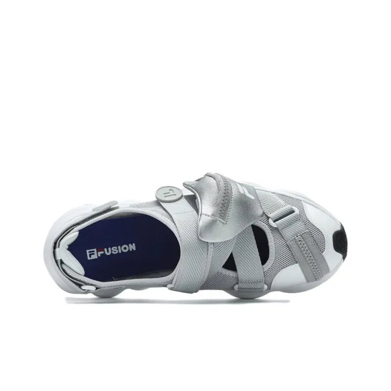 FILA FUSION TENACITY Beach Sandals Women's Gray White-3