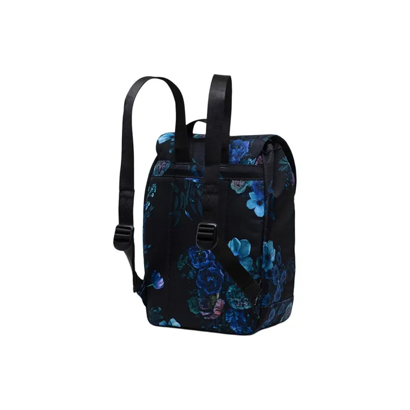 Herschel Recycled Polyester Backpack Mini Unisex Floral Black-2