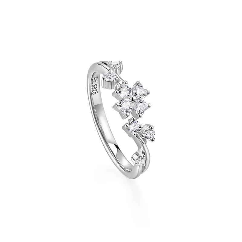 KADER 925 Sterling Silver Rings Unisex Silver White Box-4