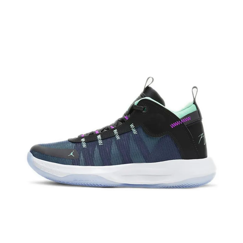 JORDAN Jumpman 2020 'Black Green Glow Blue Void'-0
