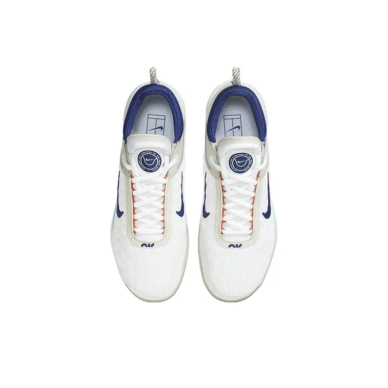 Nike Zoom Court Nxt Hc White Deep Royal Blue-3