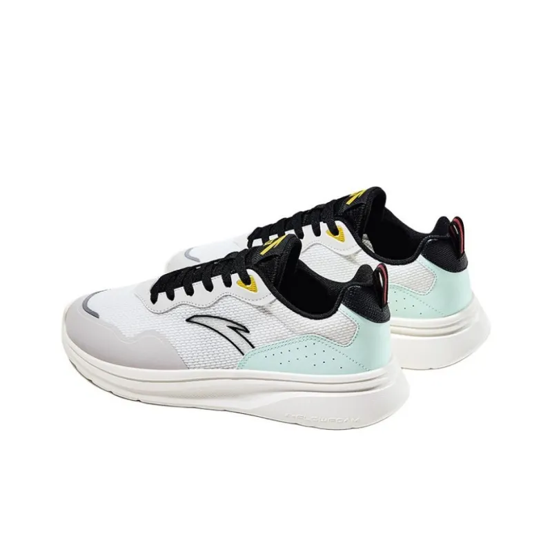 Anta Cushioning Wear-Resistant Low-Top Chunky Sneakers Men's White Gray Green-3