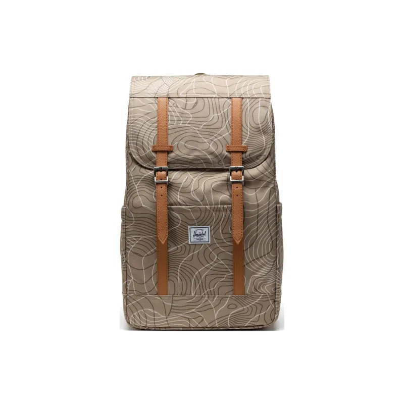 Herschel Recycled Polyester Backpack Unisex Plaid Brown-0