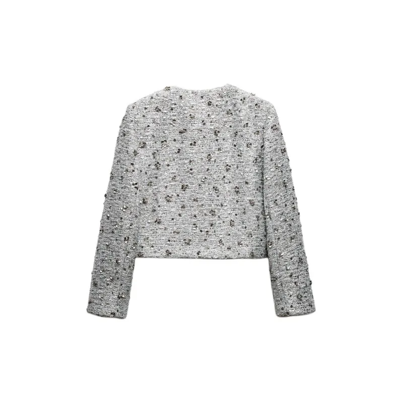 ZARA Jackets & Coats Women's Silver-1