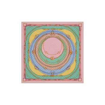 GUCCI Gg Belt print Silk Scarf