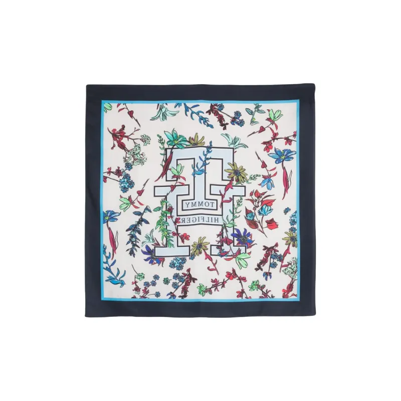Tommy Hilfiger Silk Scarves Women's Blue-1