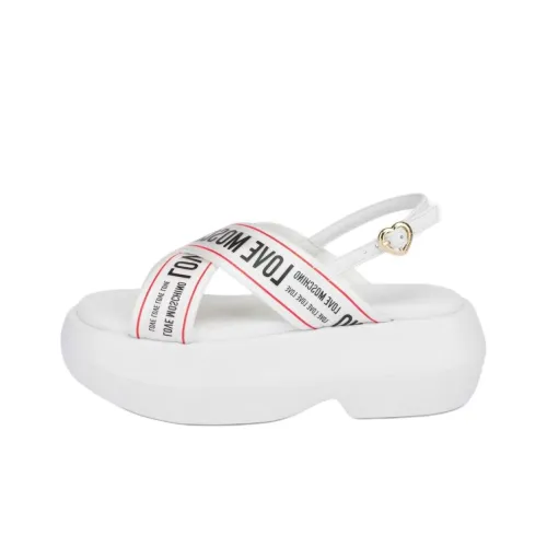 LOVE MOSCHINO Sling Back Platform Sandals