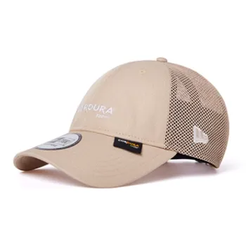 New Era Polyester Baseball Caps Unisex Beige Yellow
