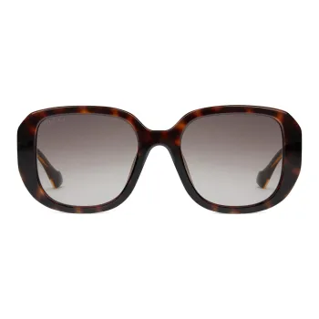 GUCCI Square Sunglasses Unisex Tortoiseshell