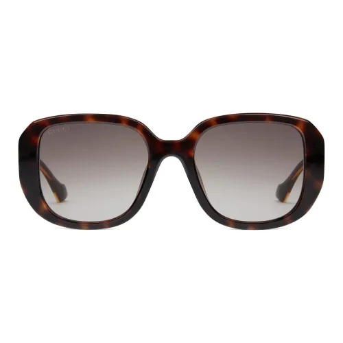 GUCCI Square Sunglasses Unisex Tortoiseshell