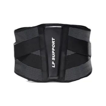 LP SUPPORT Back Support Braces Office Sports & Fitness Breathable And Protective Black Polyamide, Elastane Unisex