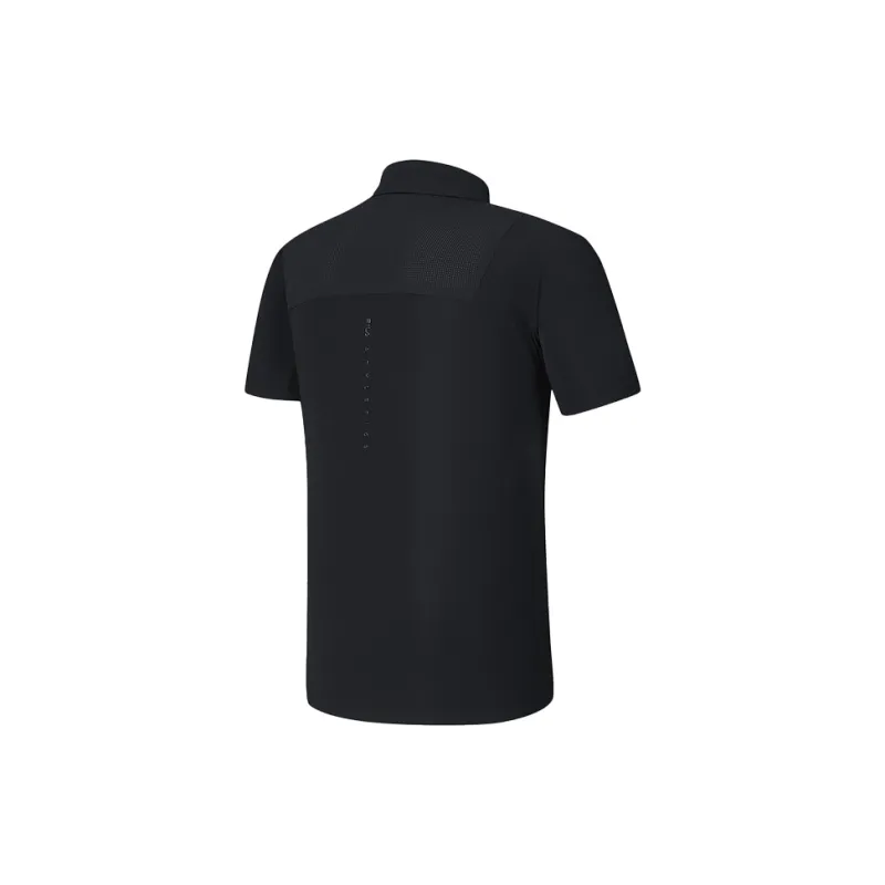 FILA Tennis Polo Shirts Men Black-2