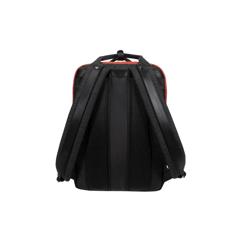 Doughnut Nylon Backpack Large Size Unisex Blood Orange Color-2
