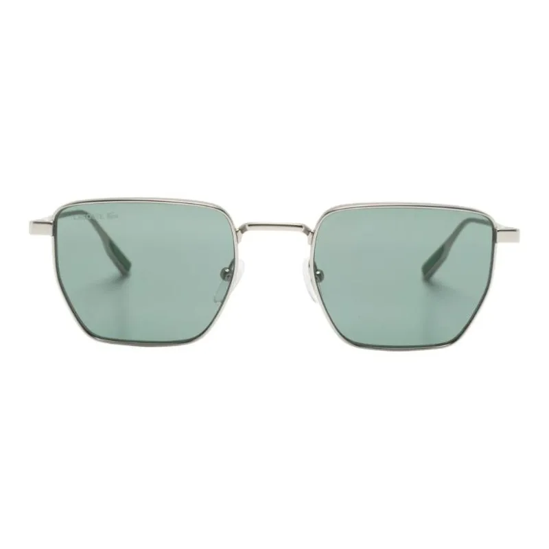 LACOSTE Logo engraved Geometric frame Sunglasses-1