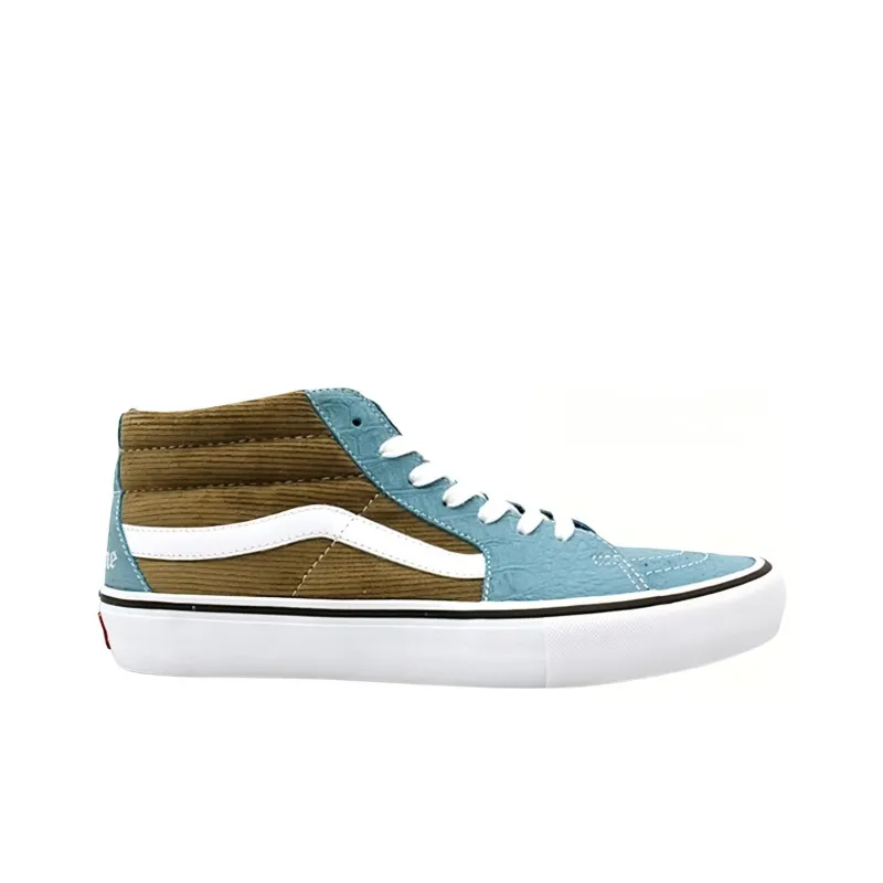 Vans Supreme X Sk8 Mid Pro 'Corduroy Croc'-1