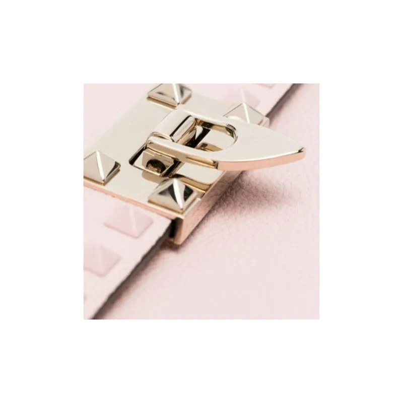Valentino Leather Crossbody Bag Shoulder Bag Women's Pink-2